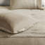 Édredon en faux suède pour grand lit brun clair - 7 pièces pour la literie douce pour la chambre à coucher Lavable à la machine-130165003-130165002