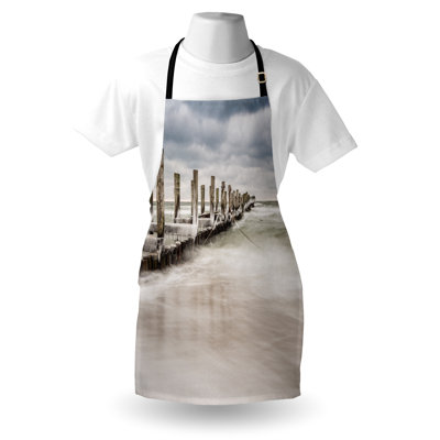 No Pattern Bib Apron