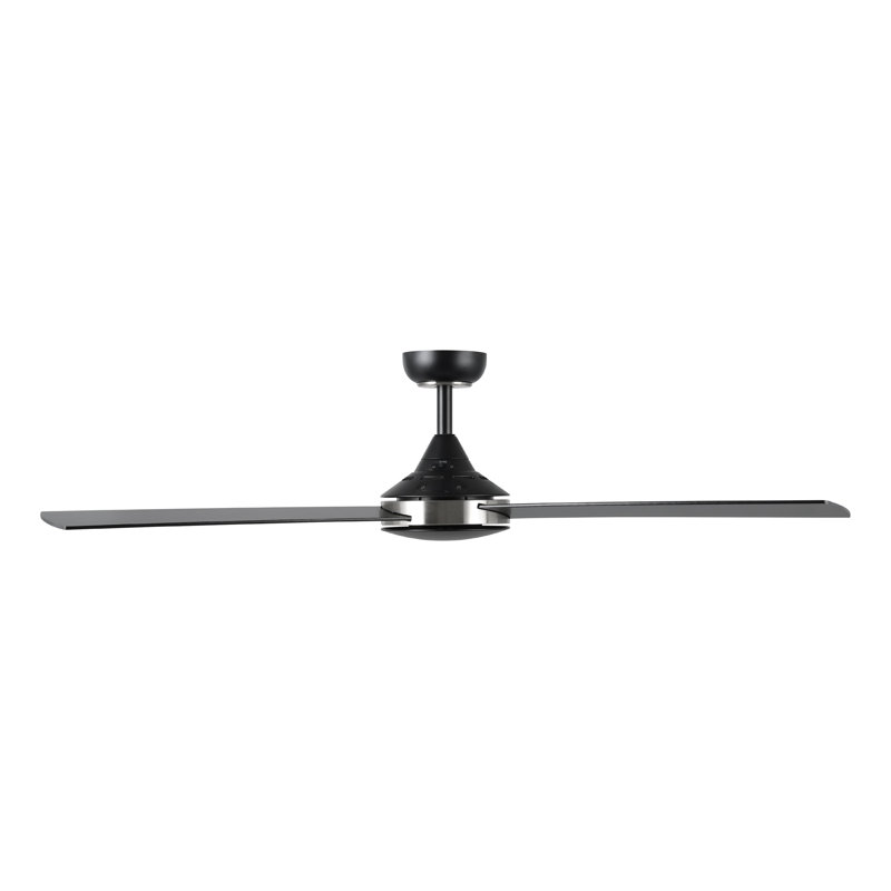 Wodina White 52 inch Ceiling Fan, Black, Brushed Nickel