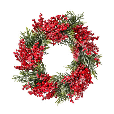 Faux Spruce Polyester 24'' Wreath