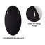 Banff Large Oval Flat Wall Mirror Diamond Accent Mirror 90CM 