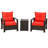 Attardo 3 Piece Rattan Seating Group with Cushions-55244029-90048353