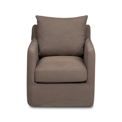 Banks Swivel Slipcovered Armchair