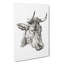 An Illustration of a Cow by Jean Bernard - Wrapped Canvas Drawing Pint - Wrapped Canvas-55367428