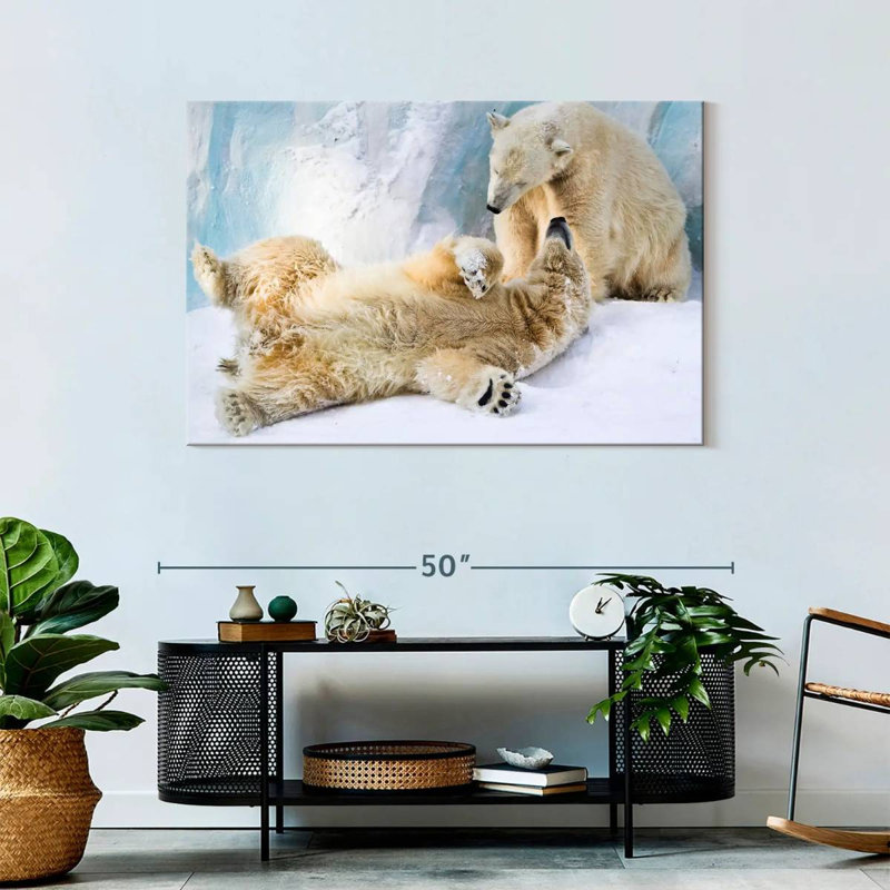 Brampt Polar Bears, 30" H x 45" W