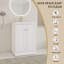 Meuble-lavabo sur pied simple 24 po avec comptoir en résine-1775903274
