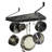 Handcrafted Gourmet Bookshelf Wall Rack with Straight Arms & 12 Hooks-109518605