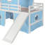 Lit mezzanine simple avec glissade-219888742