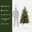 Arbre de Noël artificiel vert 6,9 pi pré-éclairé-459183788