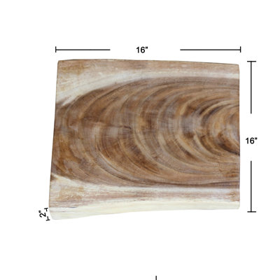 Dalle carrée en bois Suar
