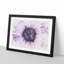The Eye of a Purple Flower - Picture Frame Painting Print-56854948-56854956