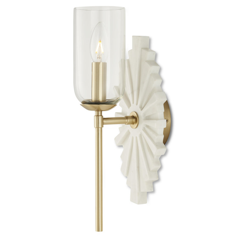 Benthos 1 - Light Wallchiere, White/Brass
