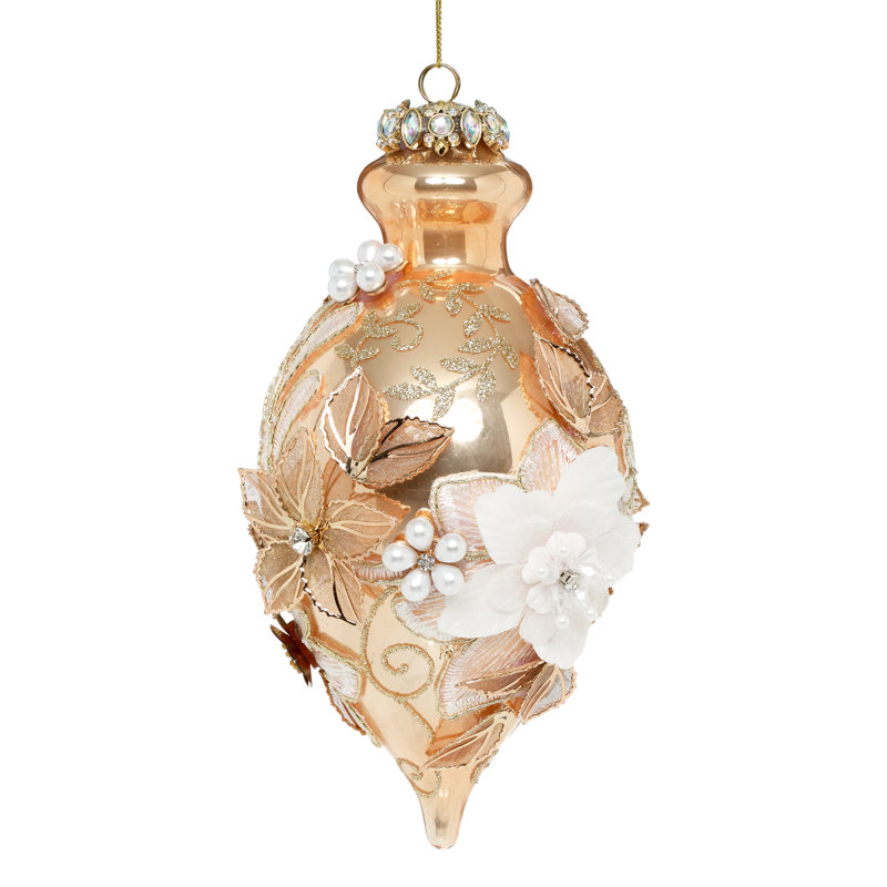 Ornement en forme de fleuron Kings Gold, 8 po