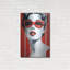 «Lady In Red» par Andreas Magnusson, art mural en métal, 24 po x 36 po