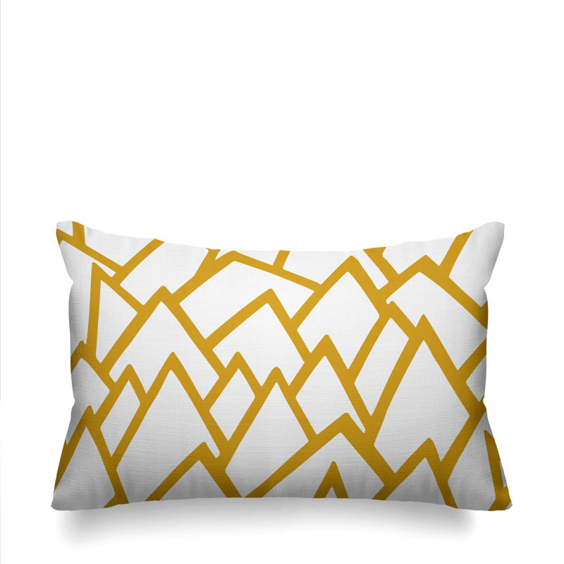 Coussin décoratif intérieur / extérieur Rowan, Jaune
