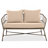 Bohemia-Inspired 4-Person Outdoor Seating Group With Removable Cushions, Conversation Patio Set With Wood Tabletop