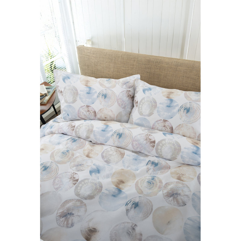 Shell Mother Of Pearl 100% Cotton Duvet Cover Set Cotton Abstract Duvet Cover Set with Pillowcases