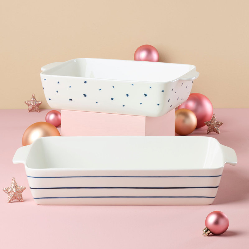 Lenox Blue Bay Rectangular Bakers 2-Piece Set
