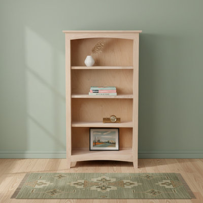 Malani 36" H Solid Wood Classic Bookcase