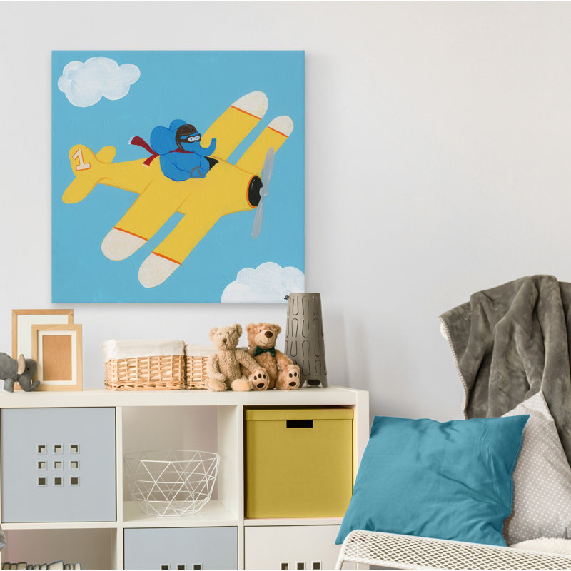 «In the Clouds III» par Kline, reproduction sur toile tendue, H 12 po x l 12 po x P 1,5 po