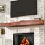 Handcrafted Rustic Solid Wood Fireplace Mantel-991544941