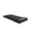 Tapis roulant noir pliable avec inclinaison et poignée pour les séances d'entraînement cardio à domicile