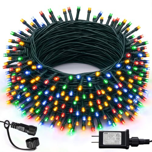 Indoor / Outdoor 300 - Bulb 1182 in. Plug-in LED Standard String Light, Multi Coloured
