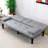 67 - Inch Multi Functional Bed In Gray, Foldable And Cup Holder For Leisure Moments One Click Switch Entertainment Various Spaces-1376431719