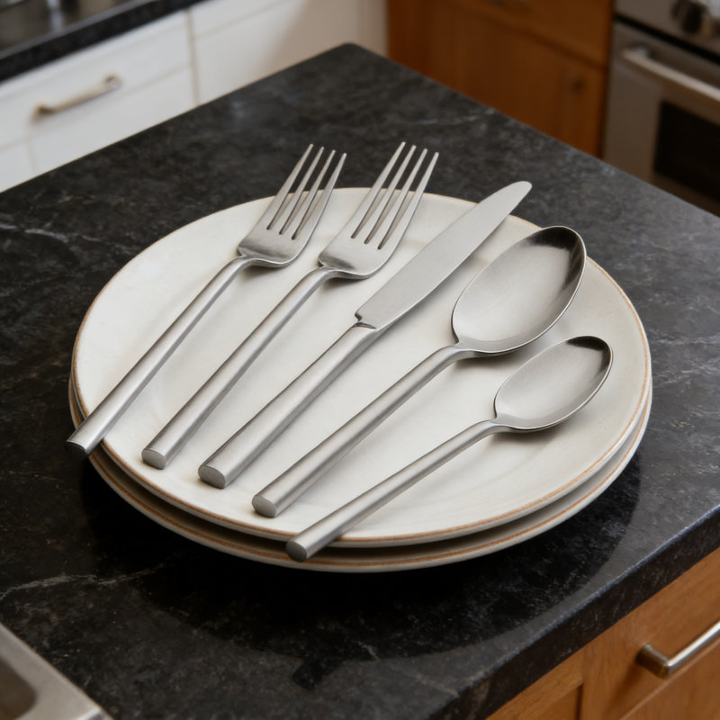 Ensemble de couverts 20 pièces en acier inoxydable forgé pour 4