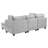 Modular Sofa U Shaped Sectional Couch with Side Table