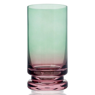 Purple & Green Highball Glasses 16 oz. 6pk