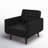 Gaige Faux Leather Armchair-1448124356