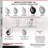 4-Piece Pneumatic Rubber Caster Set