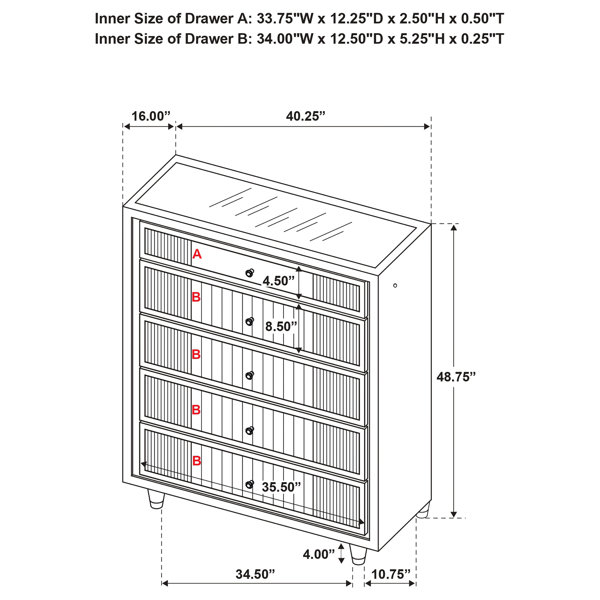 Dimensions du produit
