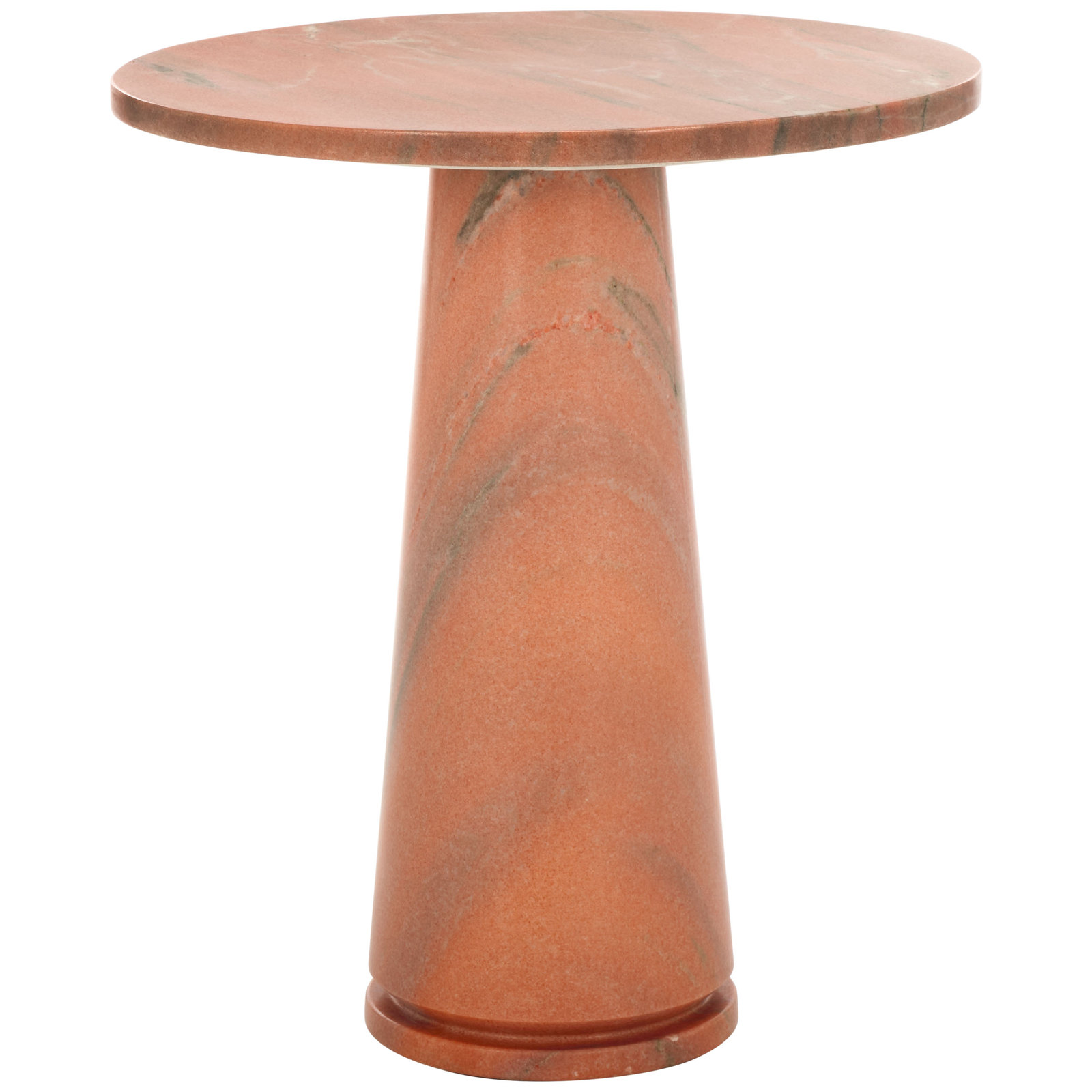Alysson 21" Genuine Marble End Table, Clay