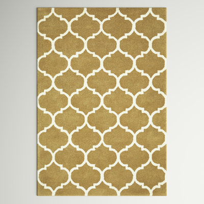 Reina Geometric Wool Hand Woven Area Rug