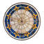 Victorian Fleur-De-Lis Medallion Stained Glass Window