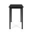  Haute table de bar en bois, table de bistro extérieure carrée minimaliste avec design à lattes pour patio et balcon, gris-1491176629