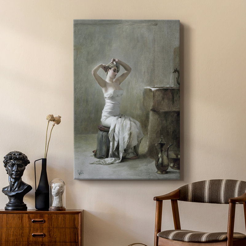 Reproduction de portrait rétro Lxxviii - galerie tendue sur mesure Cavas, H 27 po x l 18 po