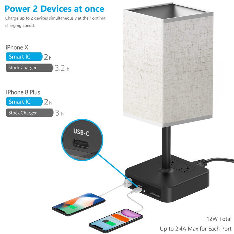 Arundhati Metal Table Lamp, Gray