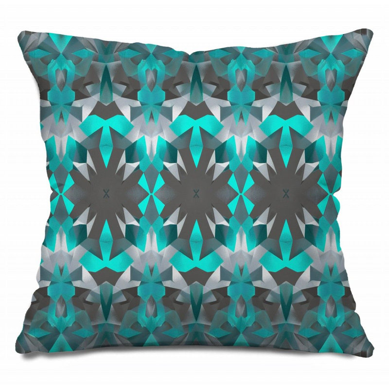  Coussin en coton réversible, H 16 po x l 16 po