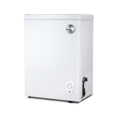 Commercial Cool 1.8 Cu. Ft. Compact Chest Freezer, Textured Finish, Deep Freezer for Frozen Food Storage, Removable Storage Basket, Mechanical Temperature Control, R600a Refrigerant, CCFW18, White