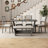Labannah 6-Piece Wooden Dining Set with 4 Upholstered Chairs & Bench-115283117