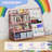 32'' Height Metal Book Display, Bookshelf and Toy Storage Organizer - 4 Tier Book Shelf-2063628925