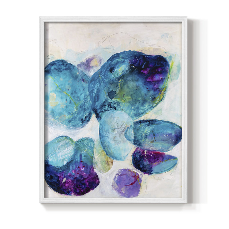 Reproduction encadrée Aegean Dream II - bois massif, Blanc, H 10 po x l 8 po