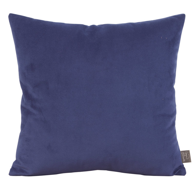 Throw Pillow, 20" H x 20" W x 8" D, Bella Chocolate Performance Velvet, Polyester/Polyfill