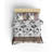 Cotton Blend Floral Duvet Cover-1502378412