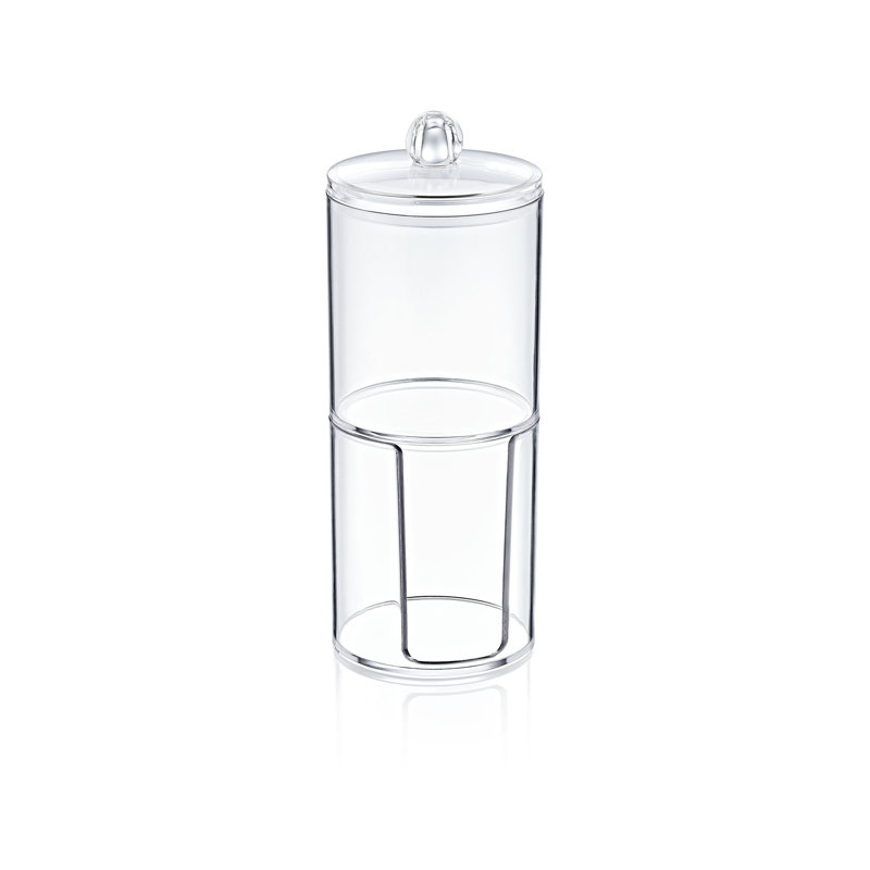 Abdulrehman Acrylic 2 Compartment Makeup Organiser
