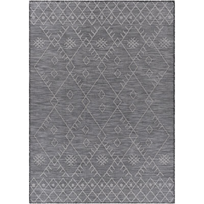 Tapis intérieur / extérieur gris anthracite Isaha
