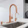 Pull Down Kitchen Faucet with Single Handle and Deck Plate